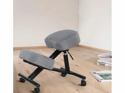 AHD Taburete De Oficina|Silla ergonómica de rodillas postural modelo sueco de tejido Balancesteel Lux -