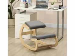Silla ergonómica de rodillas con función de inclinación, madera, (54,5x85x54 cm)^ Clearance