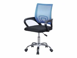 Silla Estudio Oficina Vita Colorido con Reposabrazos y Ruedas 60x102x60 cm Azul