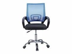 Silla Estudio Oficina Vita Colorido con Reposabrazos y Ruedas 60x102x60 cm Azul
