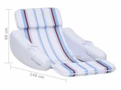 vidaxl Accesorio Piscina|Deportes Náuticos|Silla Flotante para Piscina 140x83x60 cm Cómoda y Práctica