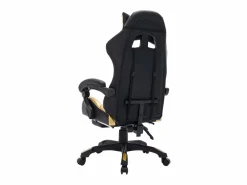 Silla gaming con luces LED RGB cuero sintético y negro^vidaxl Hot