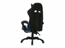 vidaxl Silla gaming con luces LED RGB cuero sintético y negro Azul Outlet