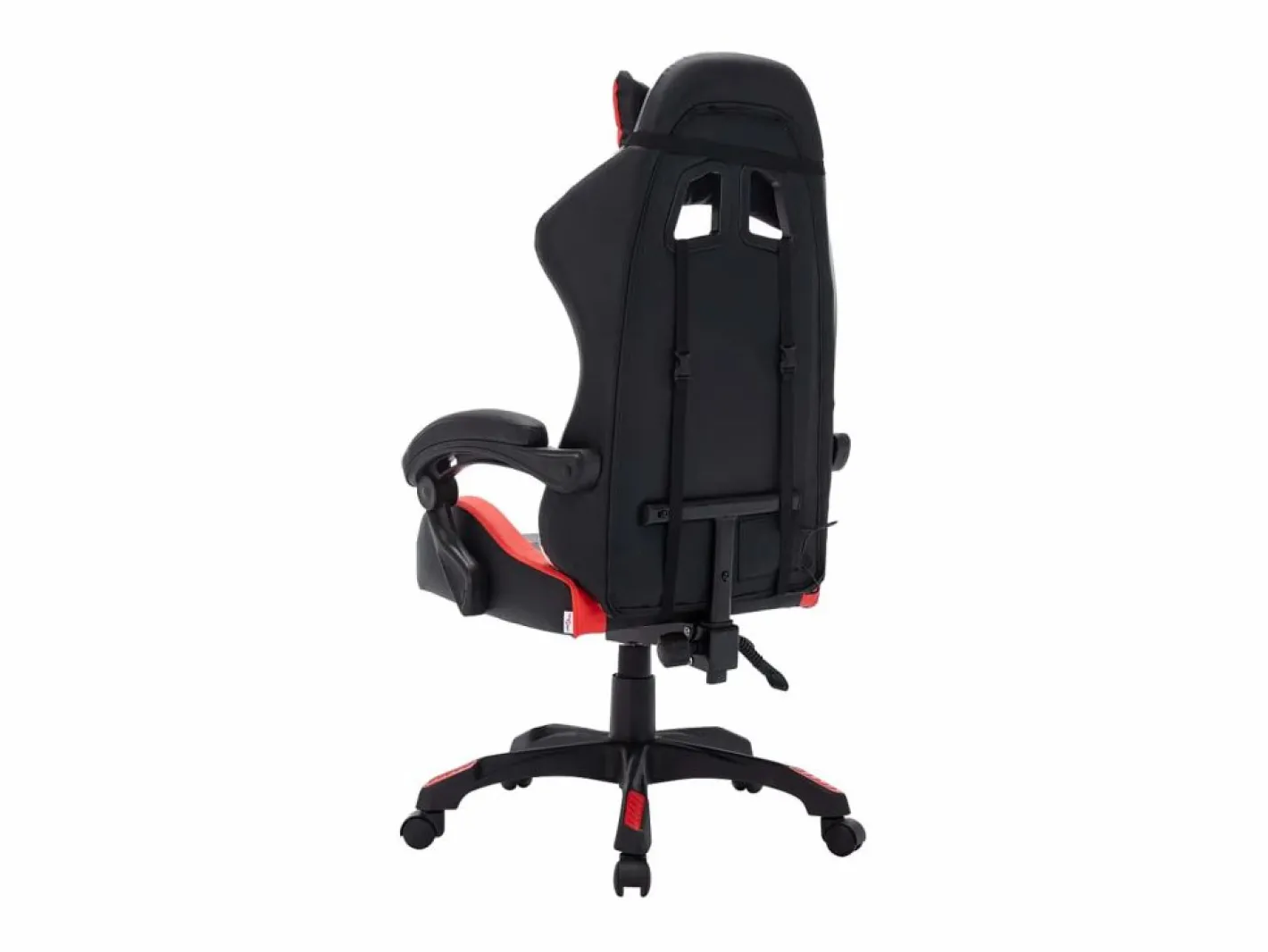 Silla gaming con luces LED RGB cuero sintético rojo y negro^Clicnbuy Clearance