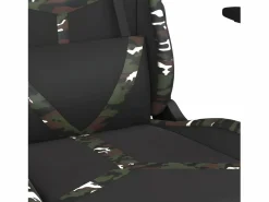 Clicnbuy Silla Gaming|Silla gaming con reposapiés cuero sintético camuflaje