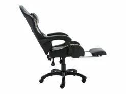 Clicnbuy Silla Gaming|Silla gaming con reposapiés cuero sintético y camuflaje