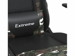 Silla gaming con reposapiés cuero sintético camuflaje^Clicnbuy Clearance