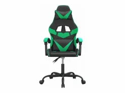 Clicnbuy Silla Gaming|Silla gaming cuero sintético y verde