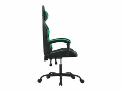 Clicnbuy Silla Gaming|Silla gaming cuero sintético y verde