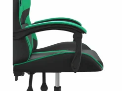 Clicnbuy Silla Gaming|Silla gaming cuero sintético y verde