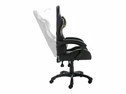 Clicnbuy Silla Gaming|Silla gaming de cuero sintético y camuflaje