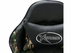 Clicnbuy Silla Gaming|Silla gaming de cuero sintético y camuflaje