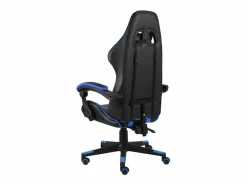 Clicnbuy Silla gaming de cuero sintético negro y Azul New