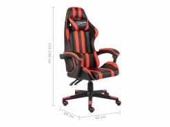 Silla gaming de cuero sintético negro y^Clicnbuy New