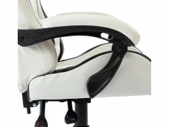 Clicnbuy Silla gaming de cuero sintético Negro Clearance