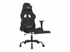 Silla gaming de masaje con reposapiés tela^Clicnbuy Outlet