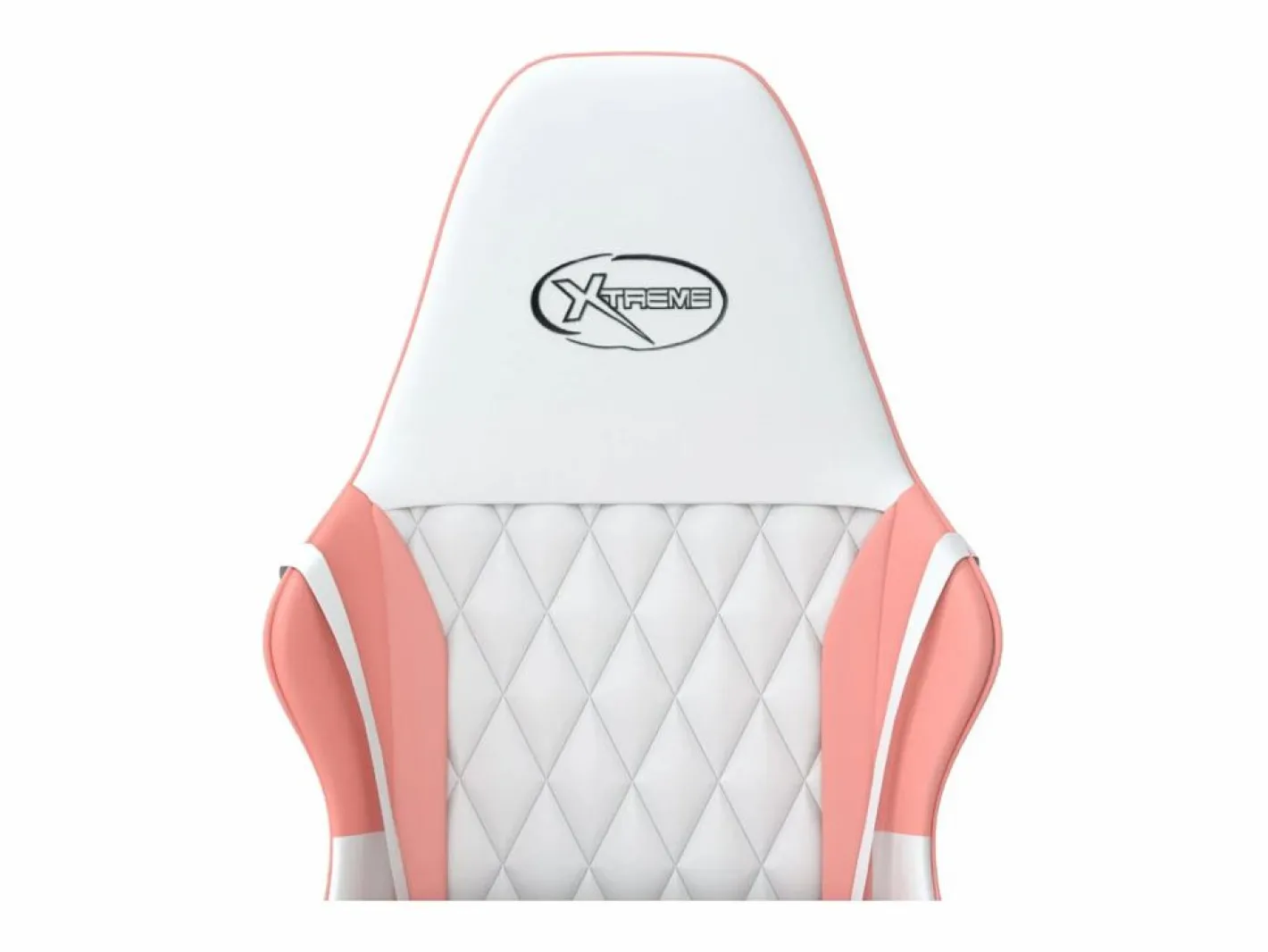 Clicnbuy Silla gaming de masaje cuero sintético blanco y Rosa New