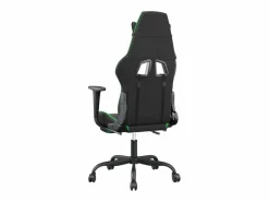 Clicnbuy Silla Gaming|Silla gaming de masaje y reposapiés cuero sintético negro