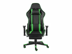 vidaxl Silla Gaming|Silla gaming giratoria con reposapiés PVC