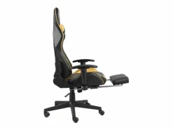 vidaxl Silla Gaming|Silla gaming giratoria con reposapiés PVC