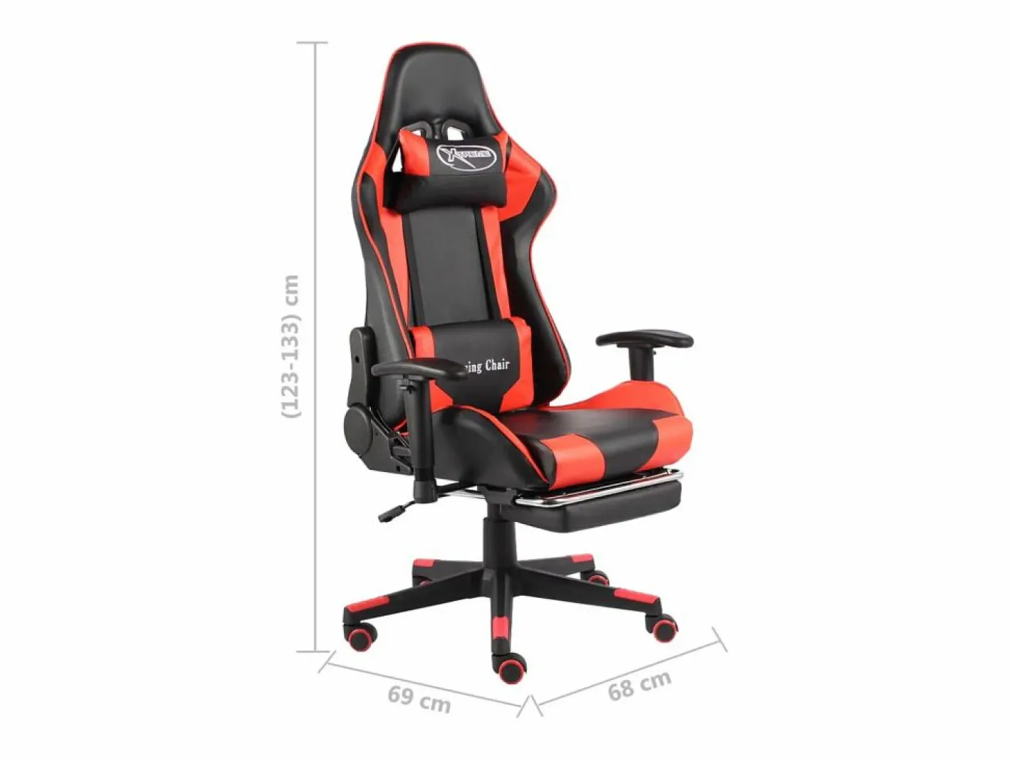 Silla gaming giratoria con reposapiés PVC^vidaxl Sale