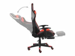 Silla gaming giratoria con reposapiés PVC^vidaxl Sale