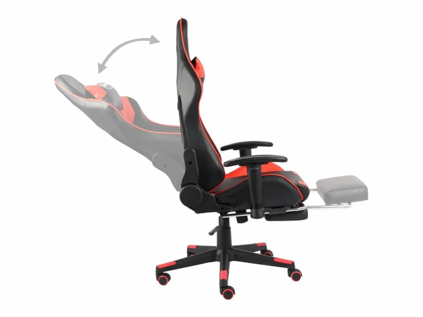 Silla gaming giratoria con reposapiés PVC^vidaxl Sale