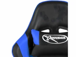 Clicnbuy Silla gaming giratoria PVC Azul Best