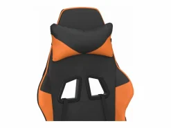 Clicnbuy Silla Gaming|Silla gaming masaje y reposapiés cuero sintético negro