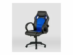 Silla gaming Olimpia tapizada en piel sintética negro/, 118/127cm(alto) 64.5cm(ancho)^ Sale