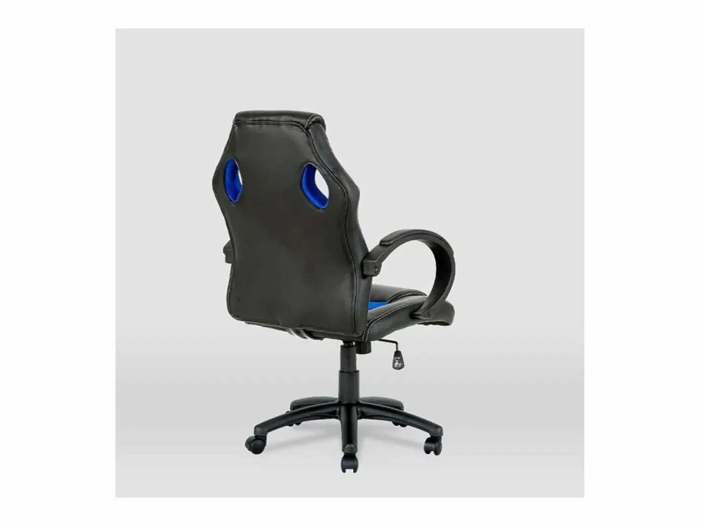 Silla gaming Olimpia tapizada en piel sintética negro/, 118/127cm(alto) 64.5cm(ancho)^ Sale