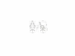 Silla gaming Olimpia tapizada en piel sintética negro/, 118/127cm(alto) 64.5cm(ancho)^ Sale