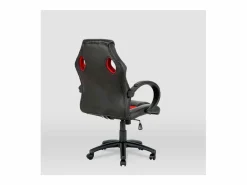 Silla Gaming|Silla gaming Olimpia tapizada en piel sintética negro/, 118/127cm(alto) 64.5cm(ancho)