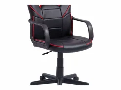 Basic Silla Gaming|Silla Gaming XTR Junior giratoria símil piel /rojo 98-108x60x60 cm Adec