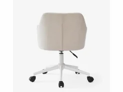 FRANCHINISHOP Silla De Escritorio|Silla giratoria de tela con reposabrazos para oficina y teletrabajo Kivri -