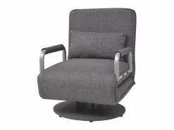 Silla giratoria y sofá cama tela oscuro ES77608^ Hot