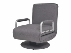 Silla giratoria y sofá cama tela oscuro ES77608^ Hot