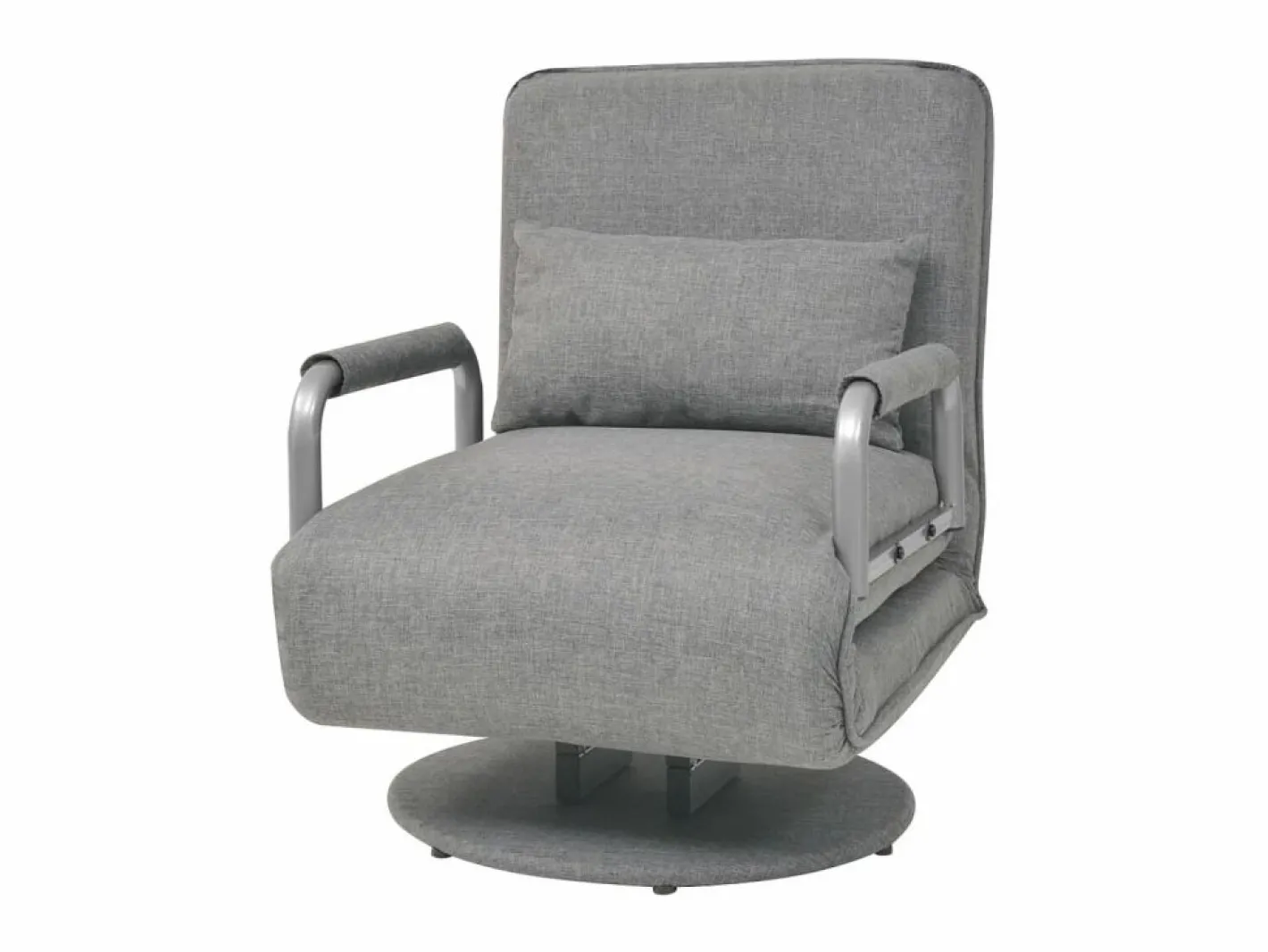 Silla giratoria y sofá cama tela claro ES74824 Gris Best