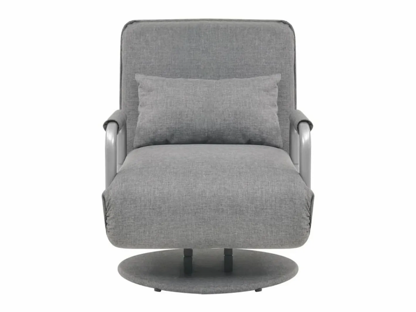 Silla giratoria y sofá cama tela claro ES74824 Gris Best