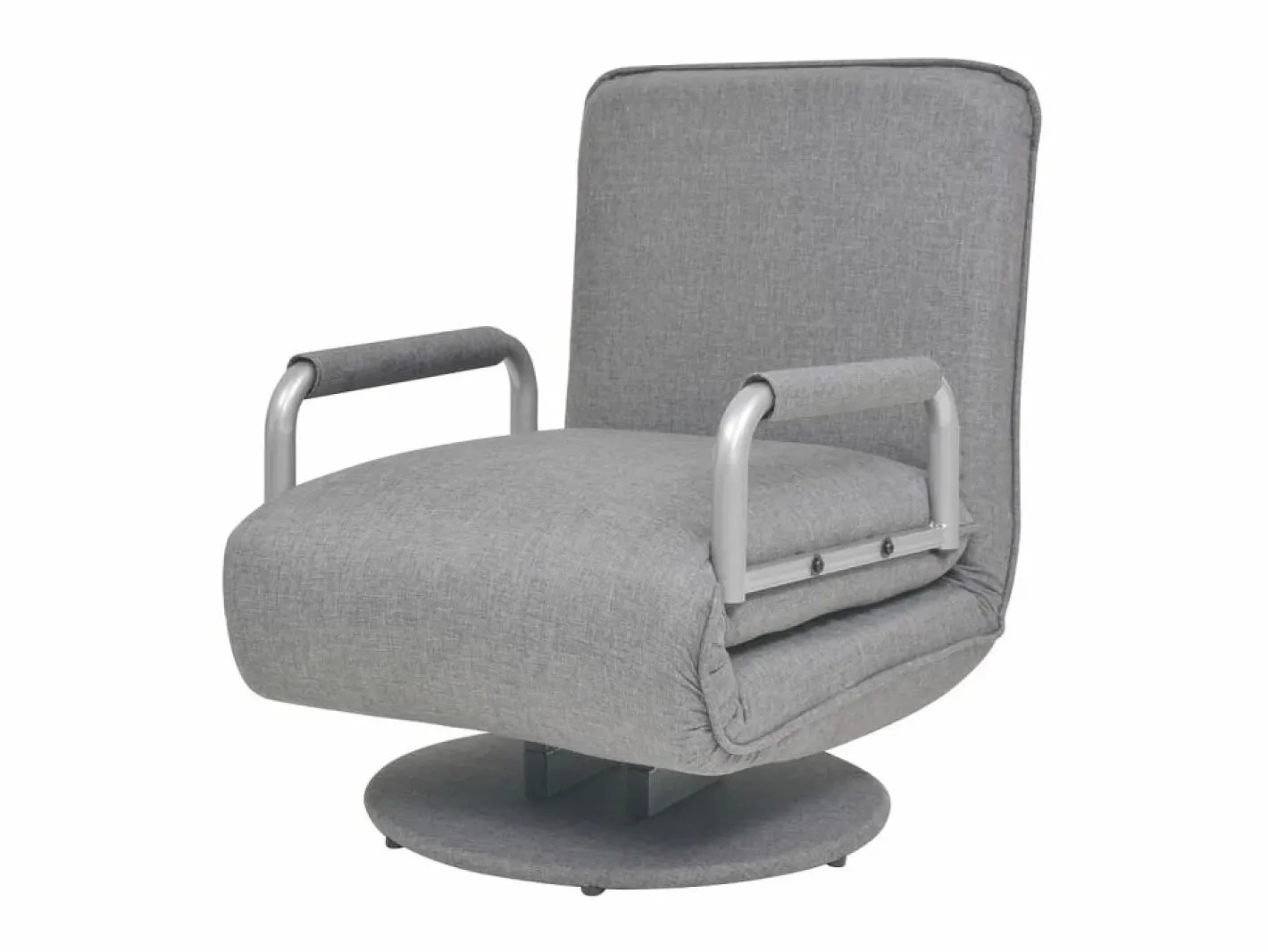 Silla giratoria y sofá cama tela claro ES74824 Gris Best
