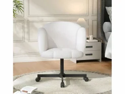 Merax Silla De Escritorio|Silla giratoria/de oficina/de ordenador - 66 x 64 x 87 cm - Giratoria 360° - Terciopelo -