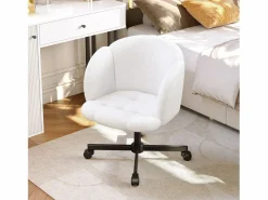 Merax Silla De Escritorio|Silla giratoria/de oficina/de ordenador - 66 x 64 x 87 cm - Giratoria 360° - Terciopelo -