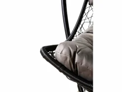 Saldosystocks Silla Mecedora Colgante XN. Muebles de Jardin o Terraza Negro Outlet