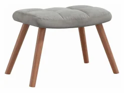 Silla mecedora con reposapiés terciopelo claro^vidaxl Outlet