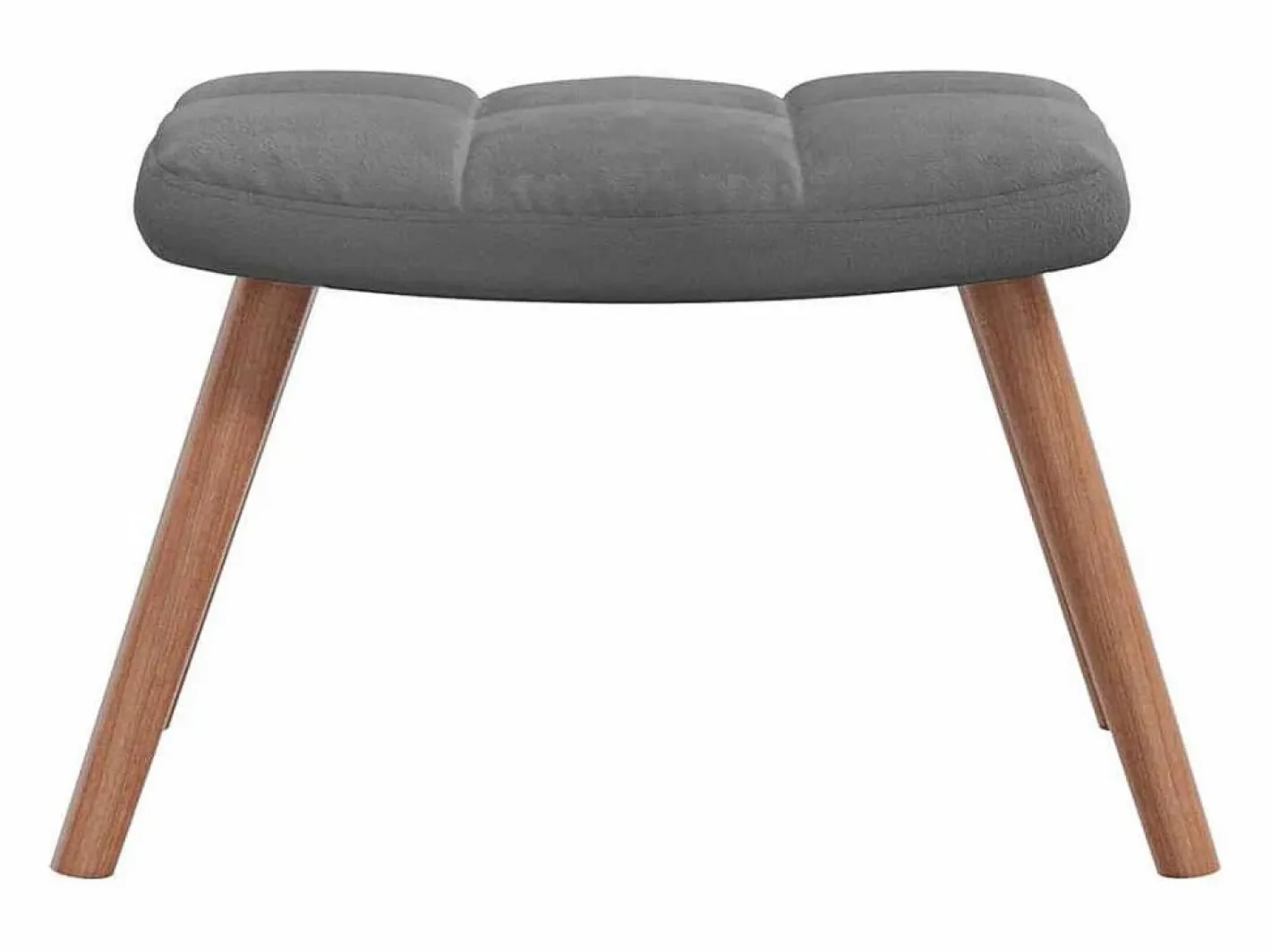 vidaxl Sillón Balancín|Silla mecedora con reposapiés terciopelo oscuro