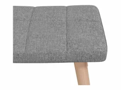 Silla mecedora con reposapiés tela claro^vidaxl Outlet