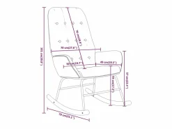 Silla mecedora de tela color^vidaxl Sale