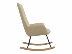 Silla mecedora de tela color^vidaxl Sale