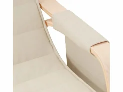 vidaxl Sillón Balancín|Silla mecedora de tela color