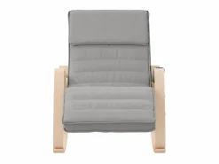 Sillón Balancín|Silla mecedora de tela claro ES92034